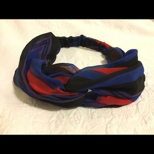 NWT multicolor chiffon knot headband